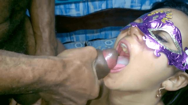 X amateur où je me tape la bouche d'une libertine masquée